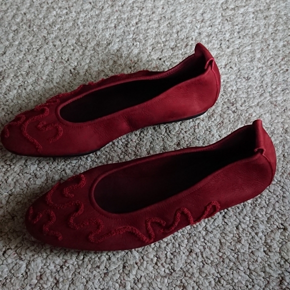 Arche Bareva ballerinas in dark red size 10 - Picture 2 of 15